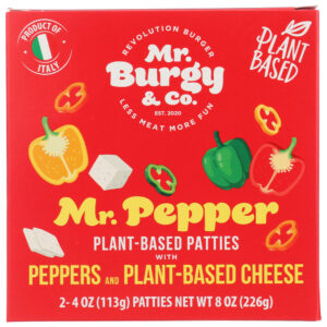 MR. BURGY & CO: Patties Pepper Plant Based, 8 oz