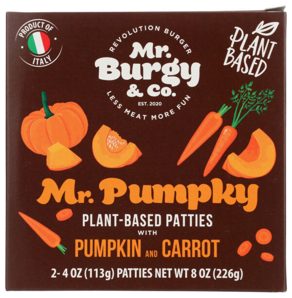 MR. BURGY & CO: Patties Pumpkin Carrots, 8 oz