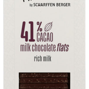 SCHARFFEN BERGER: 41 Percent Milk Chocolate Flats, 6.3 oz
