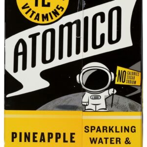 ATOMICO: ATOMICO: Vitamin Sparkling Water Pineapple Coconut 12 Pk, 144 fo