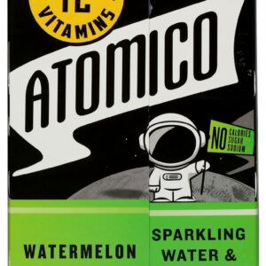 ATOMICO: Vitamin Sparkling Water Watermelon Lime 12 Pk, 144 fo