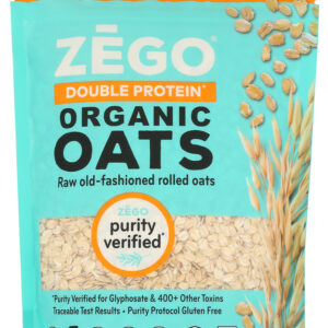 ZEGO: Organic Raw Gluten Free Double Protein Oats, 14 oz
