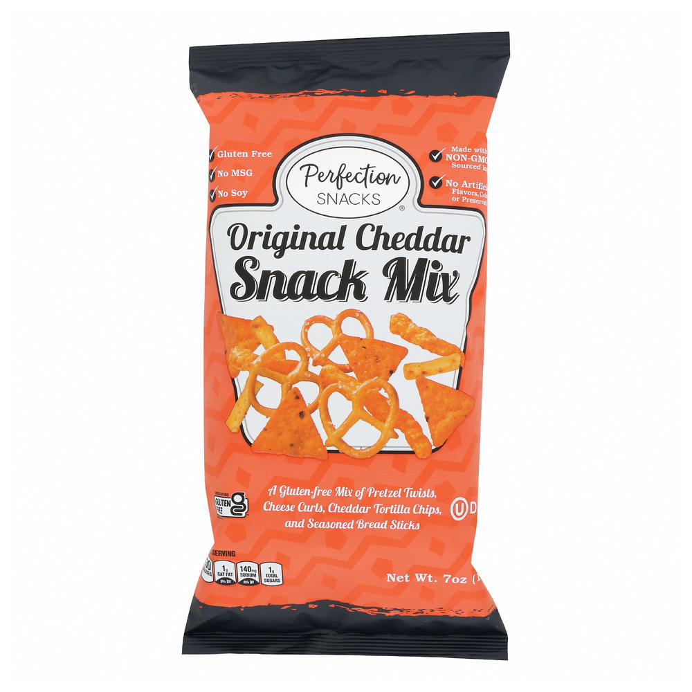 PRETZEL PERFECTION: Original Cheddar Snack Mix, 7 oz