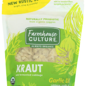 FARMHOUSE CULTURE: Organic Garlic Dill Pickle Kraut, 16 oz