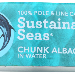 SUSTAINABLE SEAS: Tuna Albacore Chunk Water, 5 oz