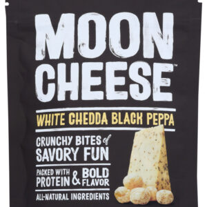 MOON CHEESE: White Chedda Black Peppa, 2 oz