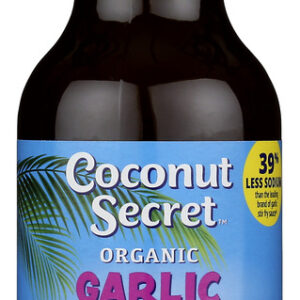 COCONUT SECRET: The Original Coconut Aminos Sauce Garlic, 10 oz