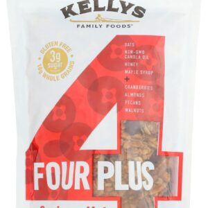 KELLYS FOUR PLUS GRANOLA: Granola Cranberry Nut, 12 oz