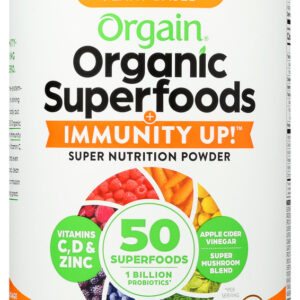 ORGAIN: Superfoods Immunity Up Powder Orange Tangerine, 9.9 oz