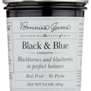 BONNIES JAMS: Black and Blue Jam, 8.75 oz