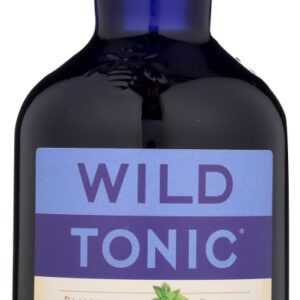 WILD TONIC: Organic Jun-Kombucha Blueberry and Basil, 16 oz