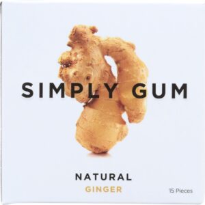 SIMPLYGUM: Natural Ginger Gum, 15 pc