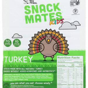 THE NEW PRIMAL: Turkey Snack Mates Stick, 2.5 oz