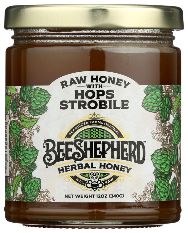 BEE SHEPHERD: Hops Strobile Raw Honey, 12 oz