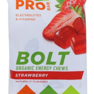 PROBAR: Bolt Organic Energy Chew Strawberry, 2.1 oz