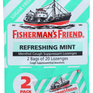 FISHERMANS FRIEND: Sugar Free Refreshing Mint Lozenges Bag, 40 ea