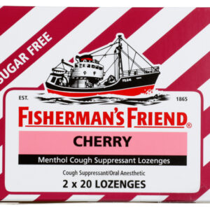 FISHERMANS FRIEND: Lozenge Cherry Box Sugar Free, 40 ea