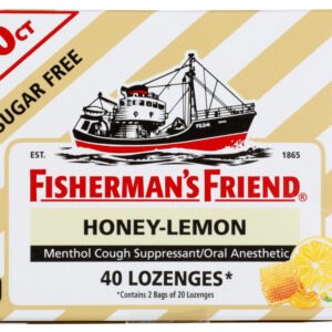 FISHERMANS FRIEND: Honey Lemon Lozenges Sugar Free Box, 40 ea