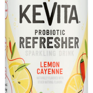 KEVITA: Sparkling Probiotic Drink Daily Cleanse Lemon Cayenne, 15.2 oz