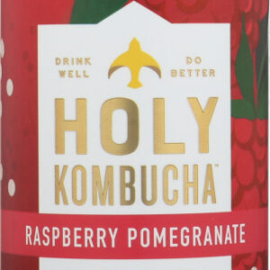 HOLY KOMBUCHA: Raspberry Pomegranate Probiotic Tea, 16.9 oz