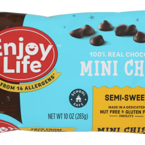 ENJOY LIFE: Semi Sweet Chocolate Mini Chips, 10 oz