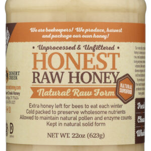 DESERT CREEK HONEY LLC: Honest Raw Honey, 22 fo