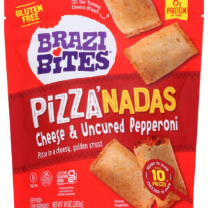 BRAZI BITES: Pizzanadas Cheese Uncured Pepperoni, 10 oz
