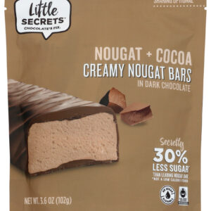 LITTLE SECRETS LLC: Bar Choc Drk Nougat, 3.6 oz