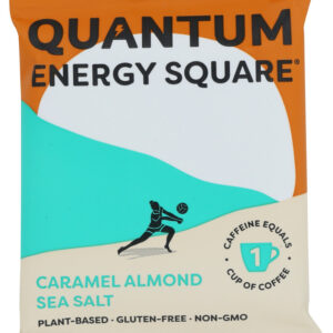 QUANTUM ENERGY SQUARE: Caramel Almond Sea Salt, 1.69 oz
