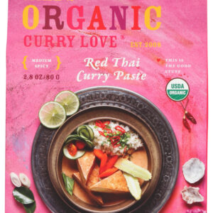 CURRY LOVE: Red Thai Curry Paste, 2.8 oz
