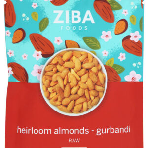 ZIBA FOODS: Heirloom Almonds Gurbandi, 1.06 oz