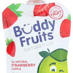 BUDDY FRUITS: Strawberry and Apple Blended Fruits, 3.2 oz