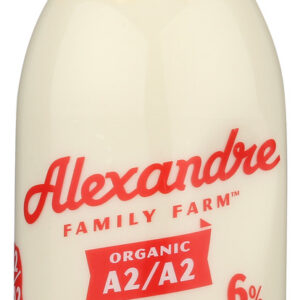 ALEXANDRE FAMILY FARM: Organic A2A2 Cream Top Whole Milk, 48 fo