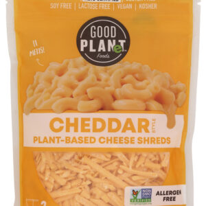GOOD PLANET FOODS: Plant Based Cheddar Shreds, 8 oz