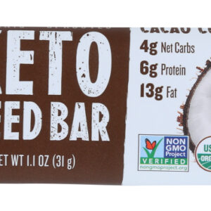 GO RAW: Cacao Coconut Keto Sprouted Seed Bar, 1.1 oz