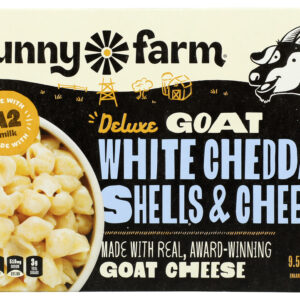 FUNNY FARMS: White Cheddar Goat Cheese, 9.5 fo