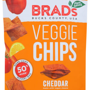 BRADS PLANT BASED: Veggie Chips Cheddar, 3 oz