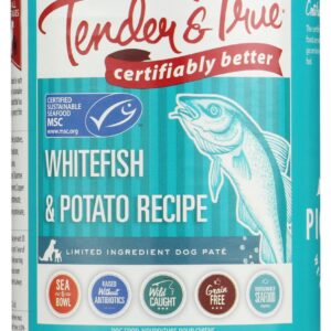 TENDER AND TRUE: Ocean Whitefish and Potato Canned Dog Food, 13.2 oz