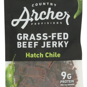 COUNTRY ARCHER: Jerky Beef Hatch Chile, 7 oz