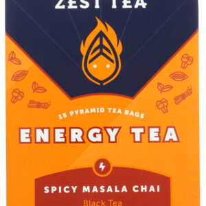 ZEST TEA: Tea Chai Black Spcy Masal, 15 bx