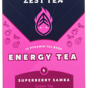 ZEST TEA: Tea Green Superbrry Samba, 1.32 oz