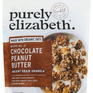PURELY ELIZABETH: Chocolate Sea Salt Peanut Butter Granola, 10 oz