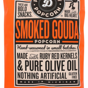 POP DADDY POPCORN & PRETZELS: Smoked Gouda Flavored Popcorn, 6 oz
