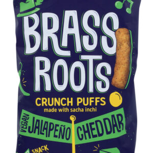 BRASS ROOTS: Grain Free Crunch Puffs Jalapeno Cheddar, 4.5 oz