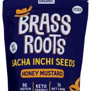 BRASS ROOTS: Sacha Inchi Seeds Honey Mustard, 4 oz