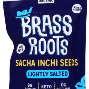 BRASS ROOTS: Sacha Inchi Seeds Lightly Salted, 4 oz