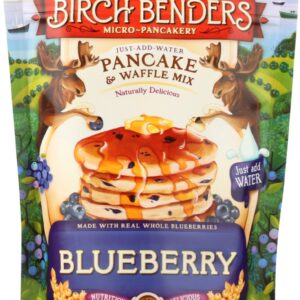 BIRCH BENDERS: Blueberry Pancake and Waffle Mix, 14 oz