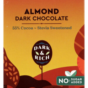 LILY'S: Dark Chocolate with Stevia Almond, 3 oz