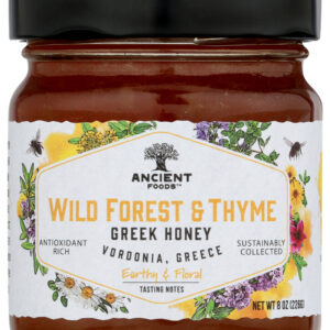 ANCIENT FOODS: Honey Grk Wld Frst Thyme, 8 oz