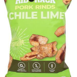 RIB RACK: Chile Lime Pork Rinds, 4 oz